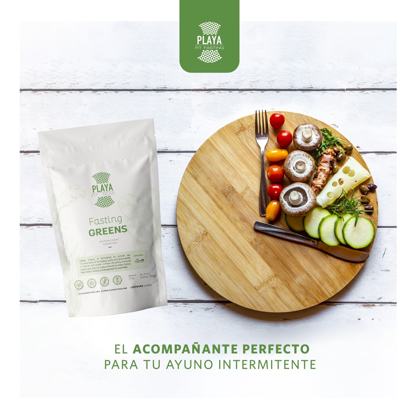 2 Meses de Fasting Greens (20% Descuento)