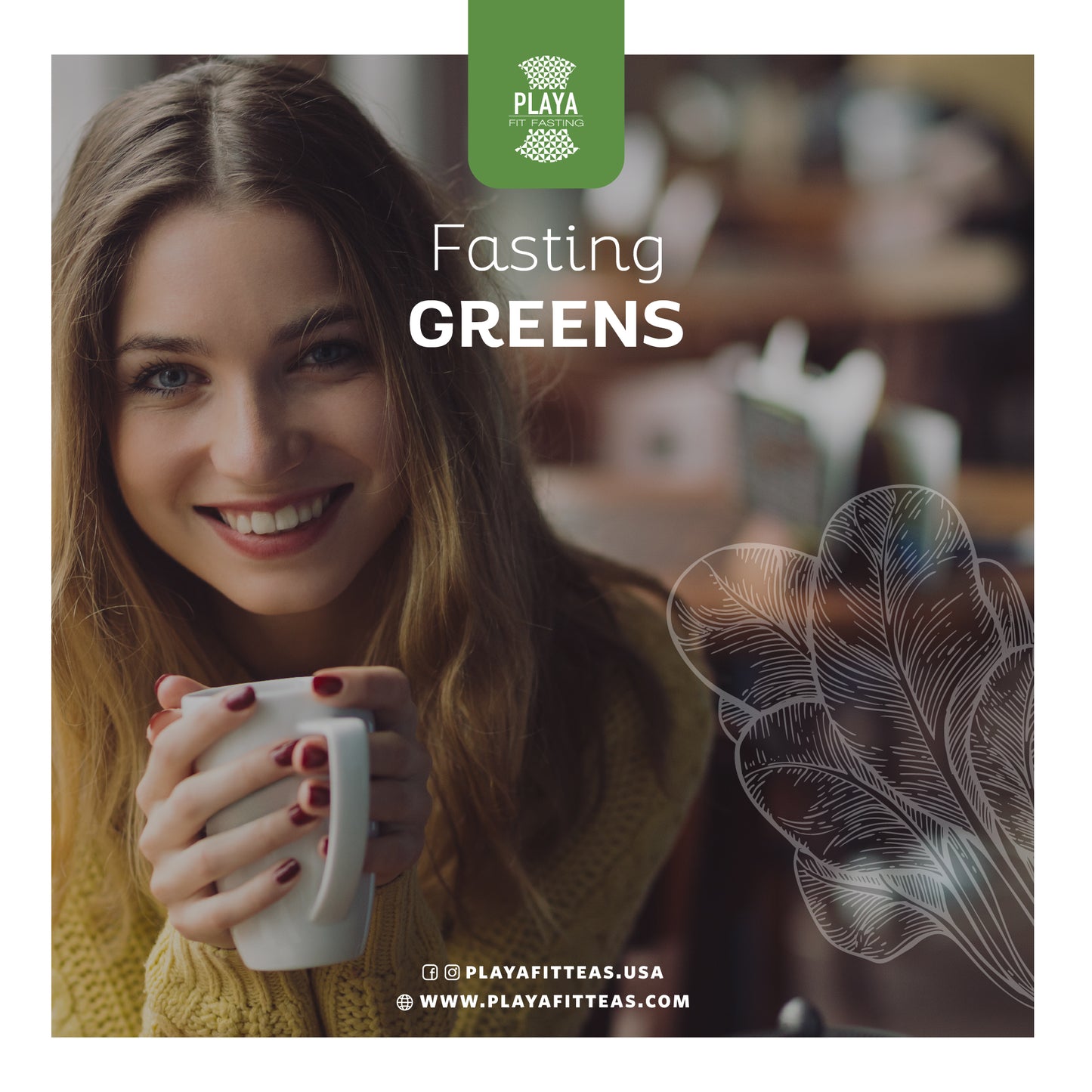 2 Meses de Fasting Greens (20% Descuento) - Playa Fit Teas Chile